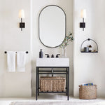 Load image into Gallery viewer, Rowan Elegant White-Linen Shade Wall Lamp – Retro Metal Wall Light for Bedroom & Hallway