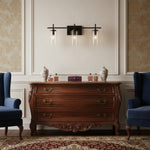 Cargar imagen en el visor de la Galería, Lámpara de pared Trivella de 3 luces - Lámpara de pared contemporánea de perfil lineal y minimalista para pasillo