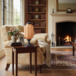 Bild in Gallery-Viewer laden, Eloise Scallop Glasschirm Vintage-inspirierte Tischlampe für Schlafzimmer und Wohnzimmer Akzentbeleuchtung