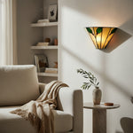 Load image into Gallery viewer, TiffStar Art Nouveau Leaf Motif Tiffany Wall Sconce - Vintage Inspired Accent Lighting for Hallway and Living Room