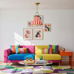 Charger l'image dans la visionneuse de galerie, Suspension rayée ludique Festilo - Verre et résine modernes pour cuisines et salles à manger