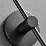 Cargar imagen en el visor de la Galería, Aplique de pared moderno de cobre para baño con pantalla de tubo de vidrio