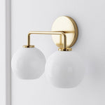 Load image into Gallery viewer, Selvion Art-Glass Globe Wall Sconce – Elegant Modern Wall Light for Bathrooms, Halls & Living Spaces