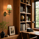 Load image into Gallery viewer, TF Tivanny Vintage Retro Stained Glass Wall Lamp for Bedrooms and Entryways
