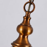 Bild in Gallery-Viewer laden, Brass and Amber Glass Mini Pendant Light