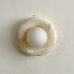 Bild in Gallery-Viewer laden, Orli White Jade Wandleuchte