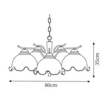 Cargar imagen en el visor de la Galería, Lámpara de araña vintage de Murano