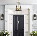 Load image into Gallery viewer, Ferrix Glass Outdoor Pendant Light - Industrial Front Porch Lighting