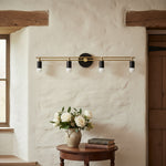 Bild in Gallery-Viewer laden, Mobilux Line Sleek Mehrkopf Badezimmer Wandleuchte – Designer Schminkspiegelwandleuchte mit Glasschirmen