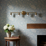 Bild in Gallery-Viewer laden, Mobilux Line Sleek Mehrkopf Badezimmer Wandleuchte – Designer Schminkspiegelwandleuchte mit Glasschirmen