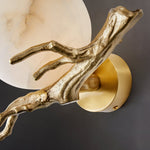 Bild in Gallery-Viewer laden, Retro Zweige Alabaster Wandleuchte