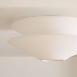 Load image into Gallery viewer, Solivara Fabric Linen Shade Flushmount Ceiling Lamp – Ideal for Bedrooms and Hallways