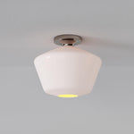 Load image into Gallery viewer, Merin Clean-Line Glass Flushmount Fixture — Contemporary Ceiling Light for Kitchens & Living Rooms