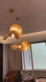 Load image into Gallery viewer, Hammered Brass Suspension Light