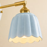 Load image into Gallery viewer, Cienax Retro Ceramic Flower Wall Sconce for Bedroom or Living Room