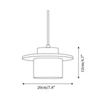Cargar imagen en el visor de la Galería, Lámpara colgante de travertino con textura elegante de piedra cilíndrica M02