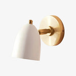 Cargar imagen en el visor de la Galería, White and gold metal wall sconce