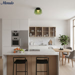 Cargar imagen en el visor de la Galería, Lámpara de techo Verdoma multicapa con forma de cuenco: vidrio minimalista moderno para salas de estar y comedores.