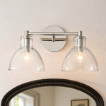 Bild in Gallery-Viewer laden, Glavira Recycelte Glas Wandlampe - Modernes Badezimmer Waschtischlicht