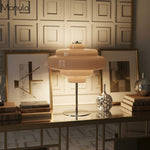 Load image into Gallery viewer, Koloro Glass Table Lamp – Modern Tiered Lamp for Living or Work Spaces