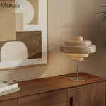 Load image into Gallery viewer, Koloro Glass Table Lamp – Modern Tiered Lamp for Living or Work Spaces