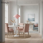 Cargar imagen en el visor de la Galería, Lámpara colgante Koloro con pantalla de vidrio coloreado: moderna lámpara de suspensión ajustable para interiores.