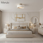 Charger l'image dans la visionneuse de galerie, Plafonnier encastré contemporain en porcelaine Cerova – Éclairage d'ambiance doux pour couloirs et bureaux