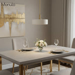 Load image into Gallery viewer, Cerova Contemporary Minimalist and Elegant Pendant – Ivory Porcelain Shade Light for Kitchen Island & Bedroom