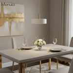 Load image into Gallery viewer, Cerova Contemporary Minimalist and Elegant Pendant – Ivory Porcelain Shade Light for Kitchen Island & Bedroom