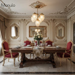 Bild in Gallery-Viewer laden, Tierlux Glas Moderner Art Deco Mehrarmiger Glas Kronleuchter – Premium Deckenleuchte für Wohnzimmer oder Essbereich