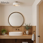 Charger l'image dans la visionneuse de galerie, Plafonnier encastré contemporain en porcelaine Cerova – Éclairage d'ambiance doux pour couloirs et bureaux