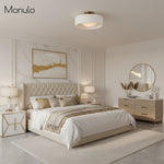 Load image into Gallery viewer, Cerova Contemporary Porcelain Flush Mount Ceiling Light – Soft Ambient Illumination for Hallways and Offices