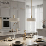 Load image into Gallery viewer, Cerova Contemporary Minimalist and Elegant Pendant – Ivory Porcelain Shade Light for Kitchen Island & Bedroom