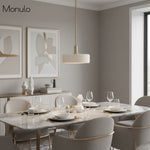 Load image into Gallery viewer, Cerova Contemporary Minimalist and Elegant Pendant – Ivory Porcelain Shade Light for Kitchen Island & Bedroom