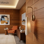 Load image into Gallery viewer, Orovia Sculptura Ceramic & Metal Wall Sconce – Modern Minimalist Wall Lighting for Bedroom, Bathroom and Kitchen