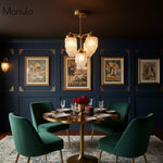 Bild in Gallery-Viewer laden, Tierlux Glas Moderner Art Deco Mehrarmiger Glas Kronleuchter – Premium Deckenleuchte für Wohnzimmer oder Essbereich