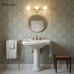 Load image into Gallery viewer, Glorica Glass Sleek Globe Vanity Light – Modern Industrial Three-Bulb Wall Sconce for Bathroom & Hallway