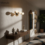 Load image into Gallery viewer, Glorica Glass Sleek Globe Vanity Light – Modern Industrial Three-Bulb Wall Sconce for Bathroom & Hallway