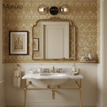 Cargar imagen en el visor de la Galería, Lámpara de tocador de baño moderna de estilo industrial Lumio Globe de cristal transparente