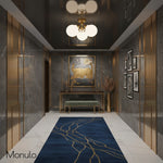 Load image into Gallery viewer, Glorica Glass Mid-Century Modern Globe Ceiling Light – Elegant Metal Semi-Flush Mount Lamp for Dining Rooms and Living Spaces