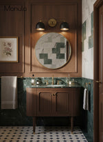 Load image into Gallery viewer, Metio Dome Vanity Wall Light – Mid-Century Fixture for Bathroom