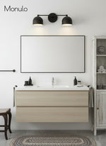 Load image into Gallery viewer, Metio Dome Vanity Wall Light – Mid-Century Fixture for Bathroom