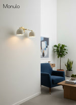Load image into Gallery viewer, Metio Dome Vanity Wall Light – Mid-Century Fixture for Bathroom