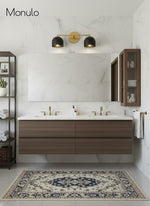 Load image into Gallery viewer, Metio Dome Vanity Wall Light – Mid-Century Fixture for Bathroom