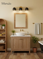 Cargar imagen en el visor de la Galería, Aplique de pared Metio Dome para tocador – Lámpara de estilo Mid-Century para baño