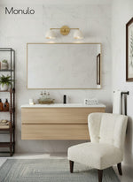 Cargar imagen en el visor de la Galería, Aplique de pared Metio Dome para tocador – Lámpara de estilo Mid-Century para baño