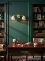 Cargar imagen en el visor de la Galería, Aplique de pared Metio Dome para tocador – Lámpara de estilo Mid-Century para baño