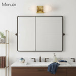 Cargar imagen en el visor de la Galería, Aplique de pared Tierlux Glass Art Deco Globe – Lámpara de metal y cristal para salón o baño