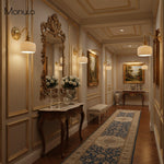 Charger l'image dans la visionneuse de galerie, Applique murale en céramique nervurée Curvona avec bras incurvé - Luminaire d'intérieur moderne pour chambre, salon et couloir