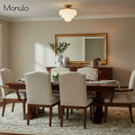 Load image into Gallery viewer, Geotower Glass Opal Art Deco Ceiling Lamp – Elegant Glass Metal Style Modern Ceiling Light for Living Room